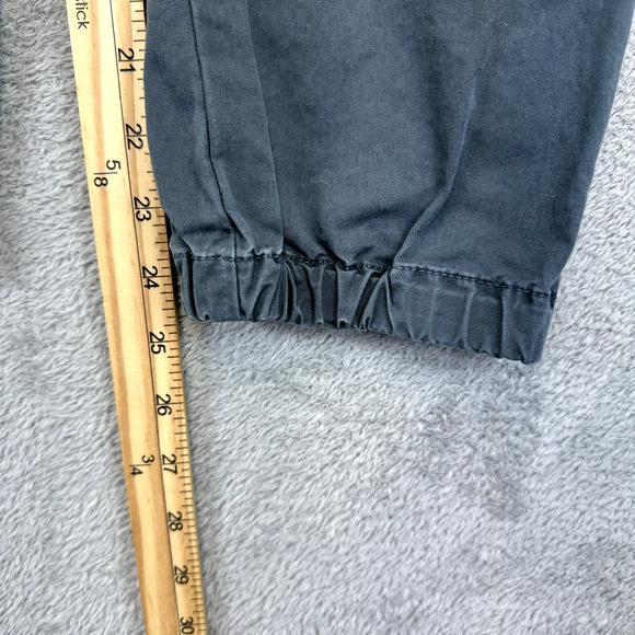 Sundance Vivant Embroidered Cargo Joggers Gray Floral Womens Size 8 Boho - Picture 4 of 7